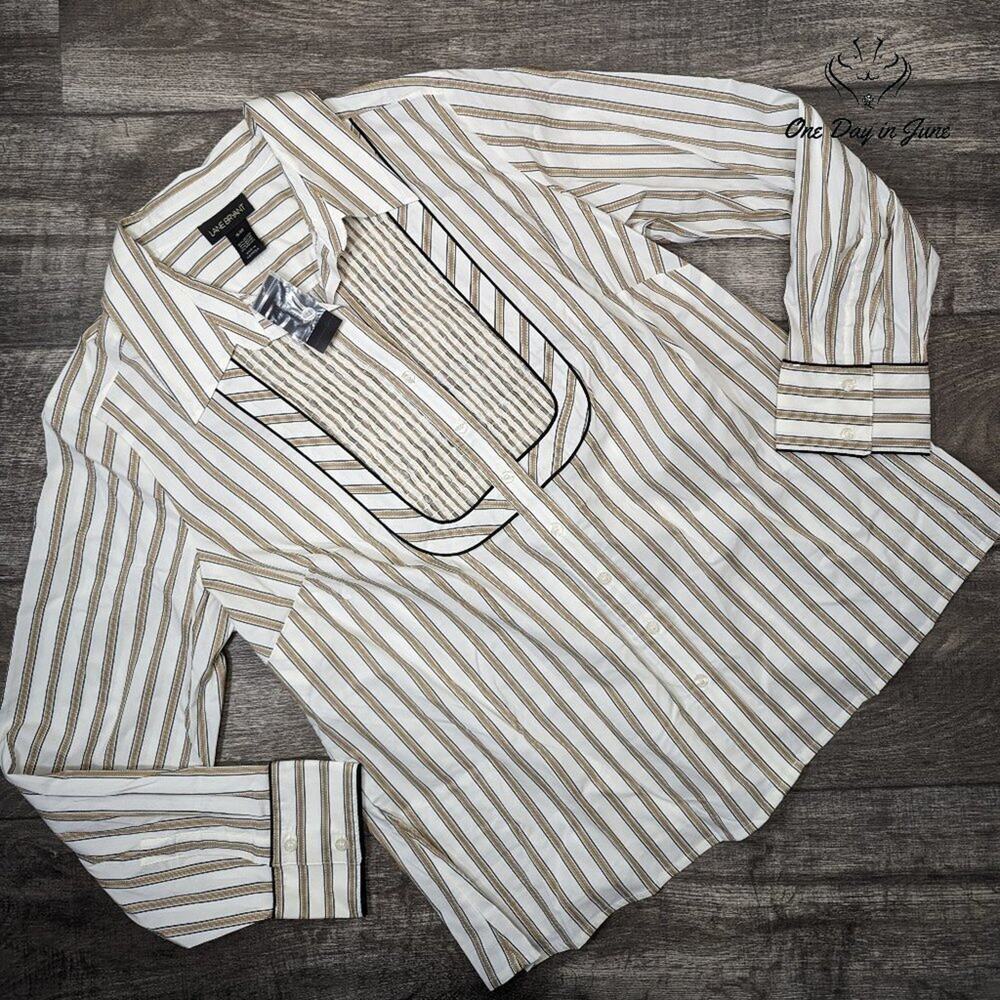 Lane Bryant Long Sleeve Button Down Top Size 18/20